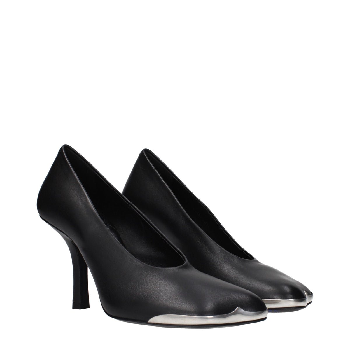Burberry Black Leather High Heel Pumps - Élégance et Confort