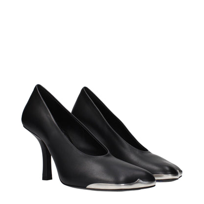 Escarpins à talons hauts en cuir noir de Burberry