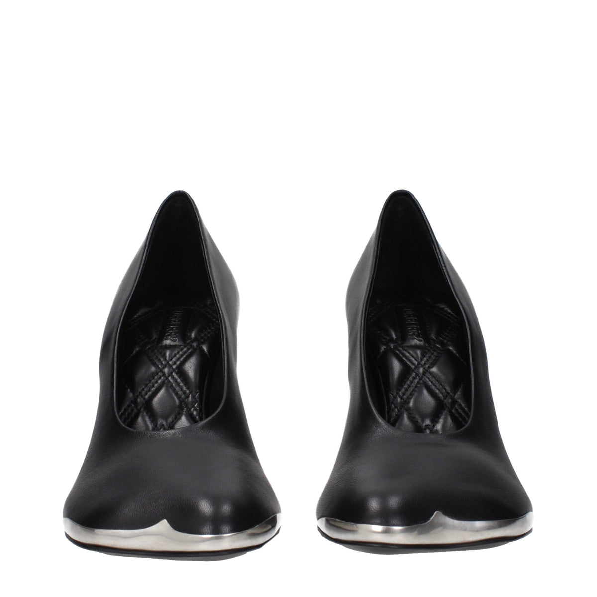 Burberry Black Leather High Heel Pumps - Élégance et Confort