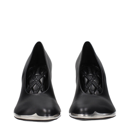 Escarpins à talons hauts en cuir noir de Burberry