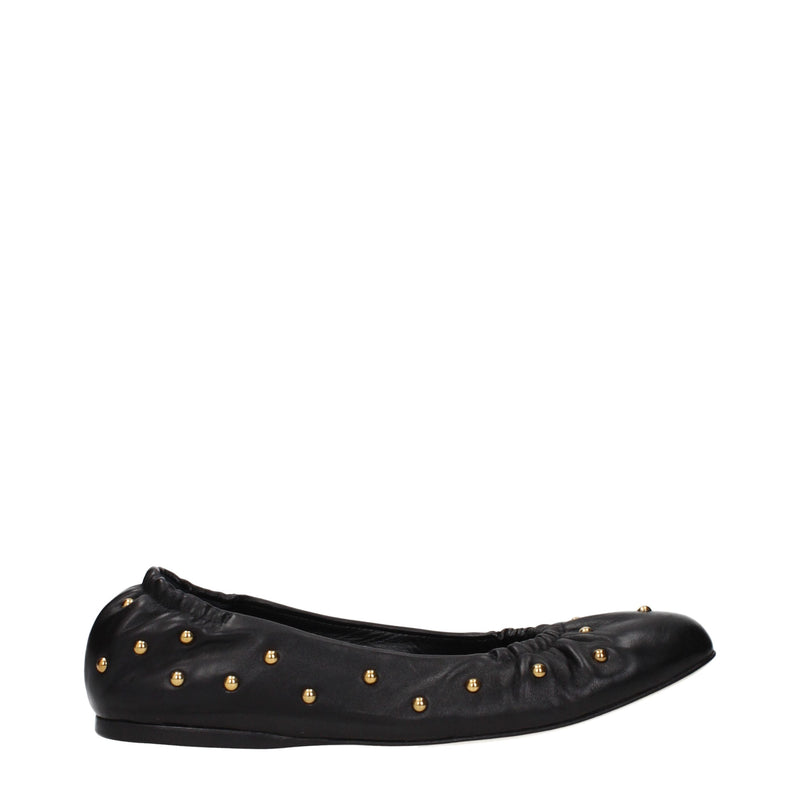 Chloé Black Leather Ballet Flats - Elegance and Comfort Combined