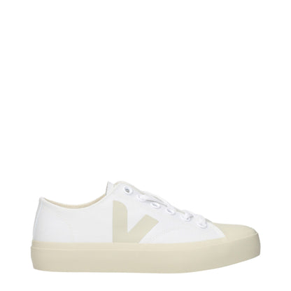 Veja, baskets basses en tissu blanc