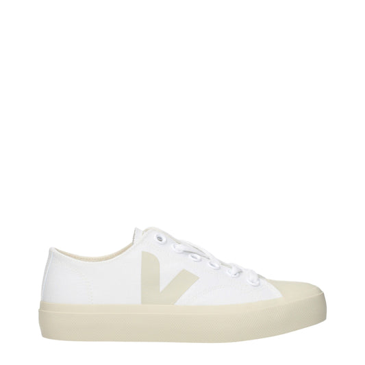 Veja, baskets basses en tissu blanc