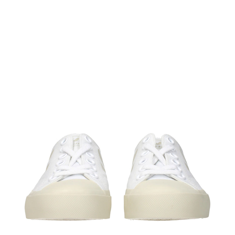 Veja White Fabric Low Tops - Sneakers Écologiques pour Femmes