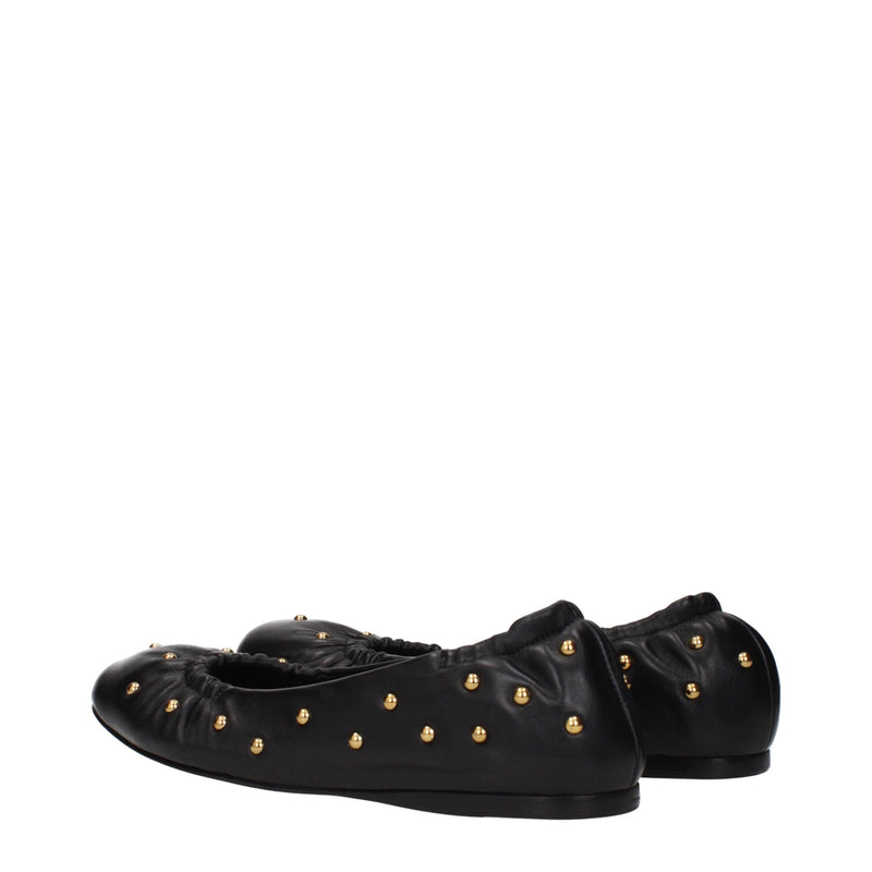 Chloé Black Leather Ballet Flats - Elegance and Comfort Combined