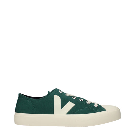 Veja, baskets basses en tissu vert