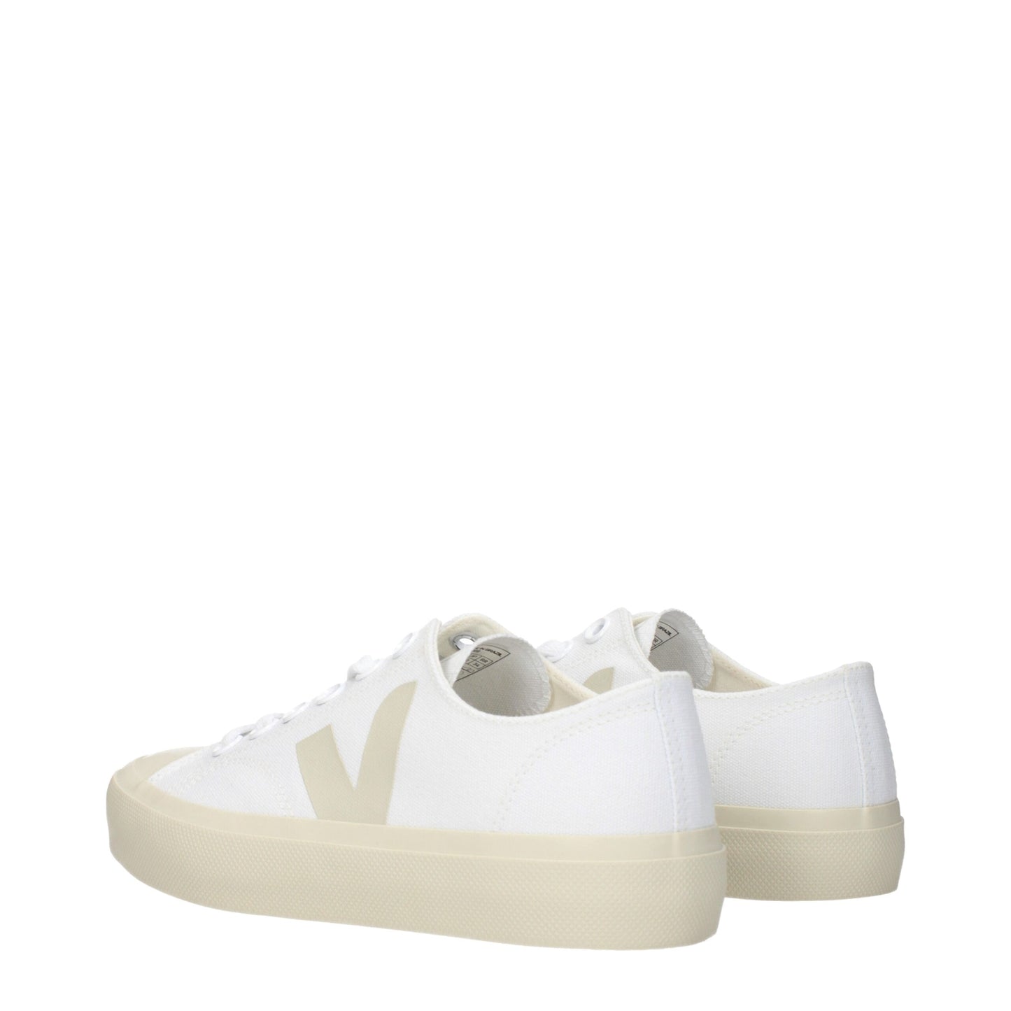 Veja, baskets basses en tissu blanc