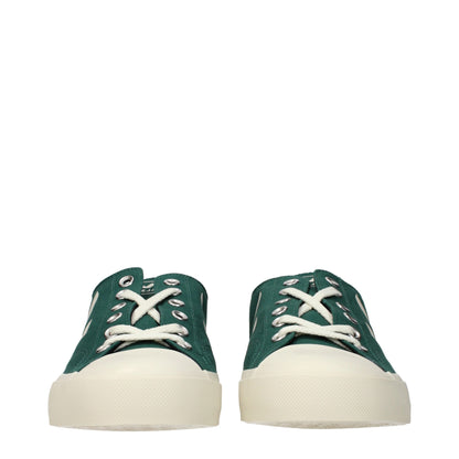 Veja, baskets basses en tissu vert