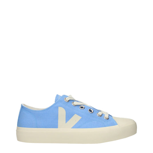 Veja, baskets basses en tissu bleu clair