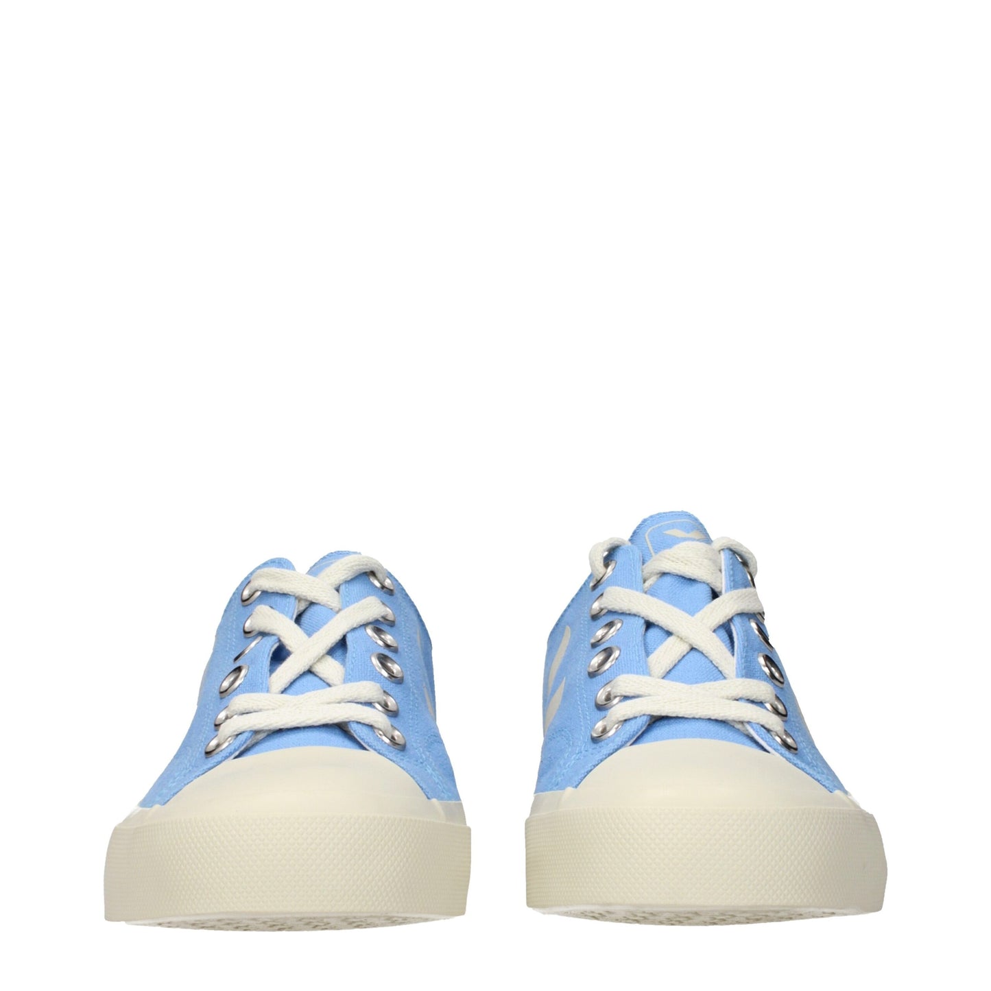 Veja, baskets basses en tissu bleu clair
