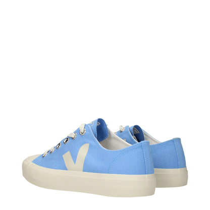 Veja, baskets basses en tissu bleu clair