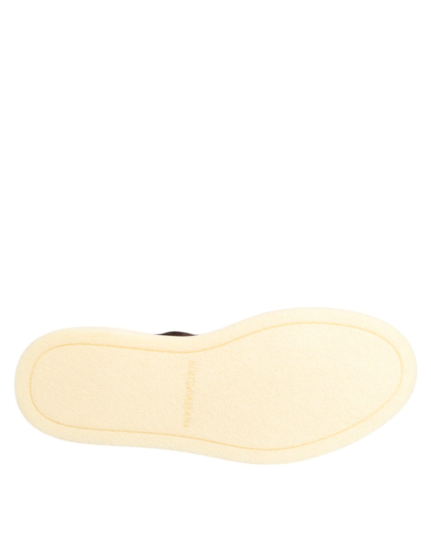 Bottines courtes en daim marron à lacets Dolce &amp; Gabbana