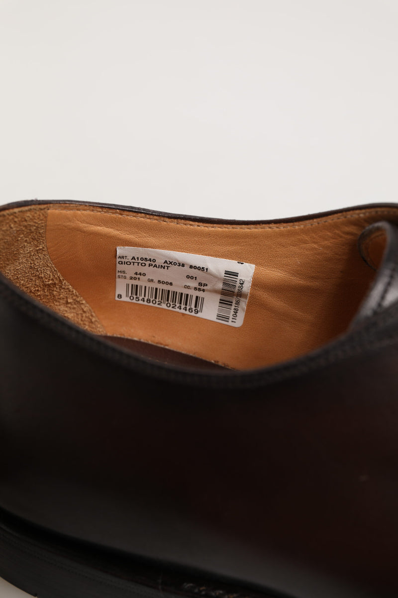 Dolce & Gabbana Brown Leather Derby Shoes for Men