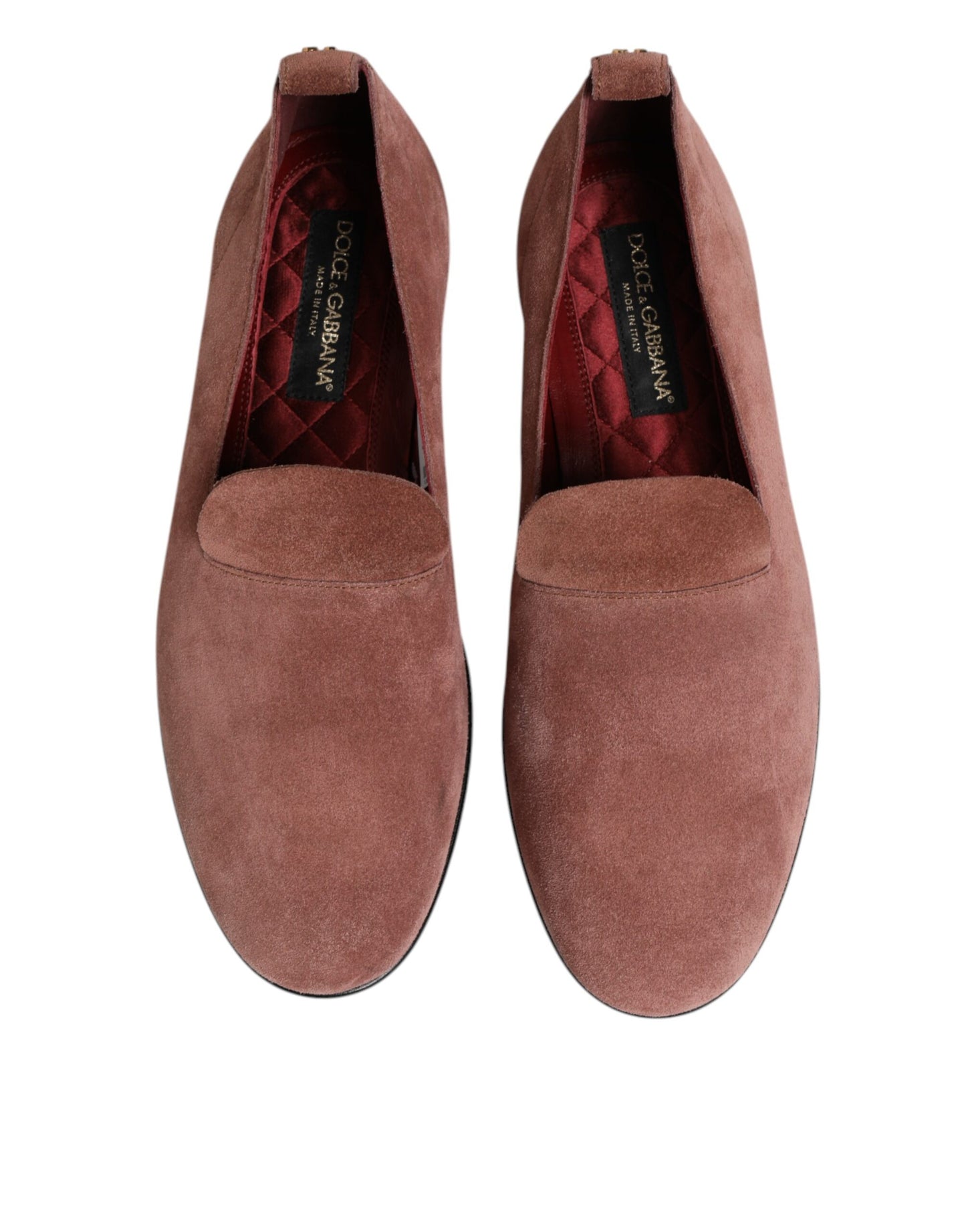 Dolce &amp; Gabbana roze suède loafers formele herenschoenen