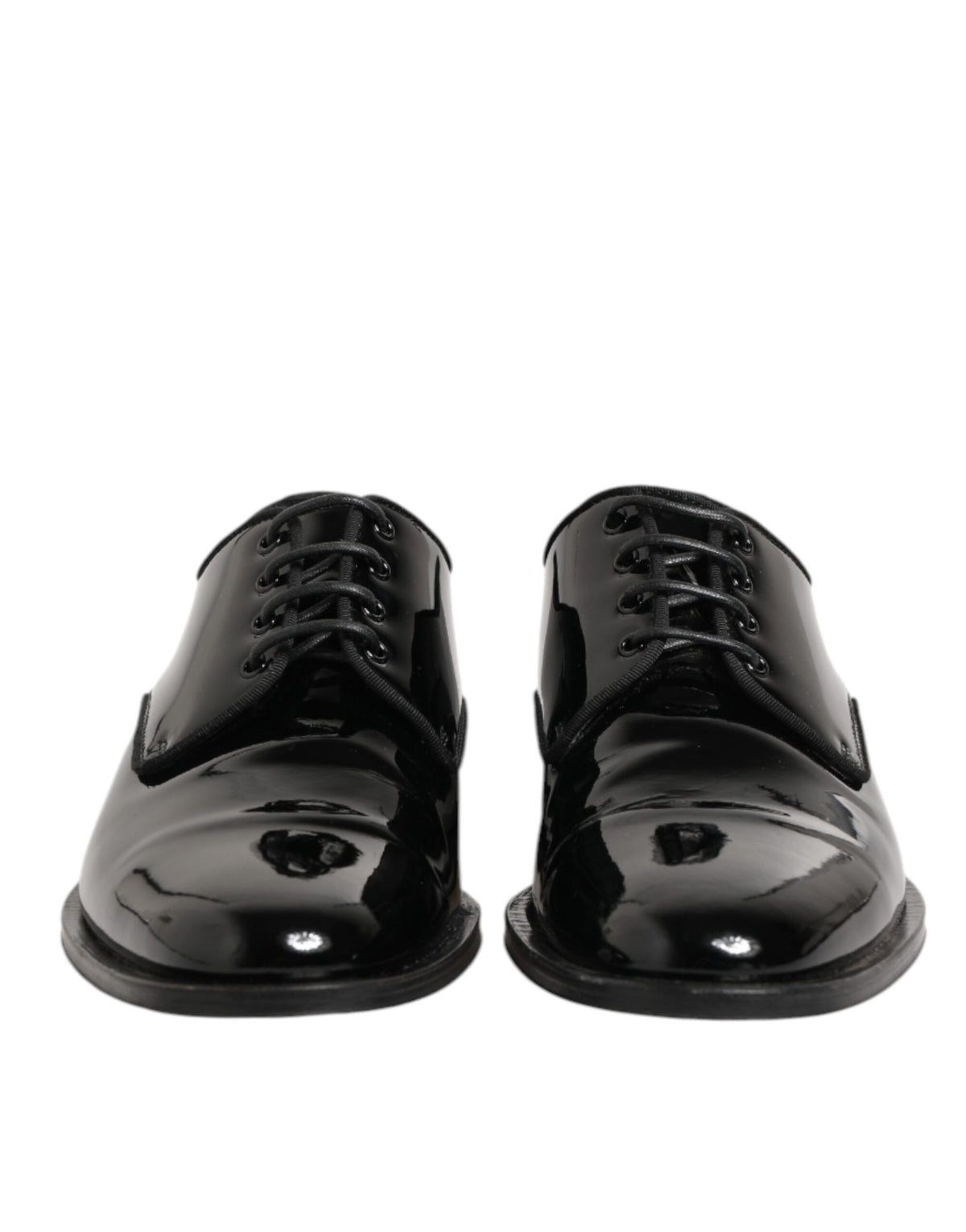 Dolce & Gabbana Black Leather Derby Dress Shoes