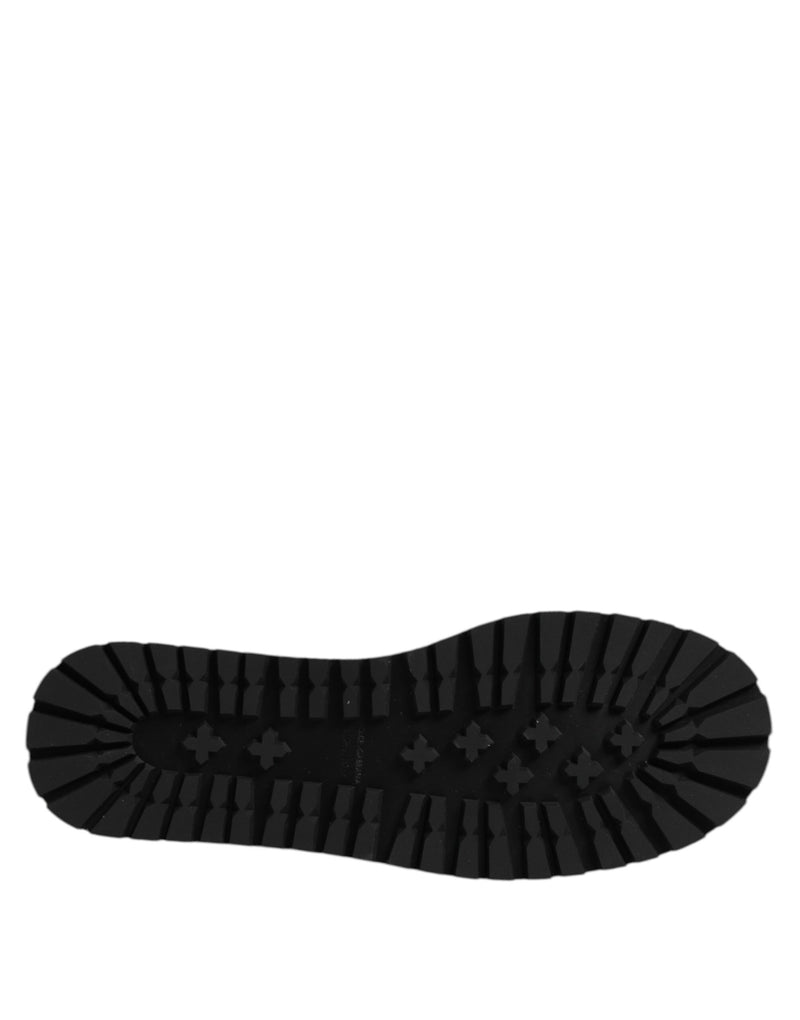Dolce & Gabbana Silver Strass Slides - Élégantes Chaussons Plat