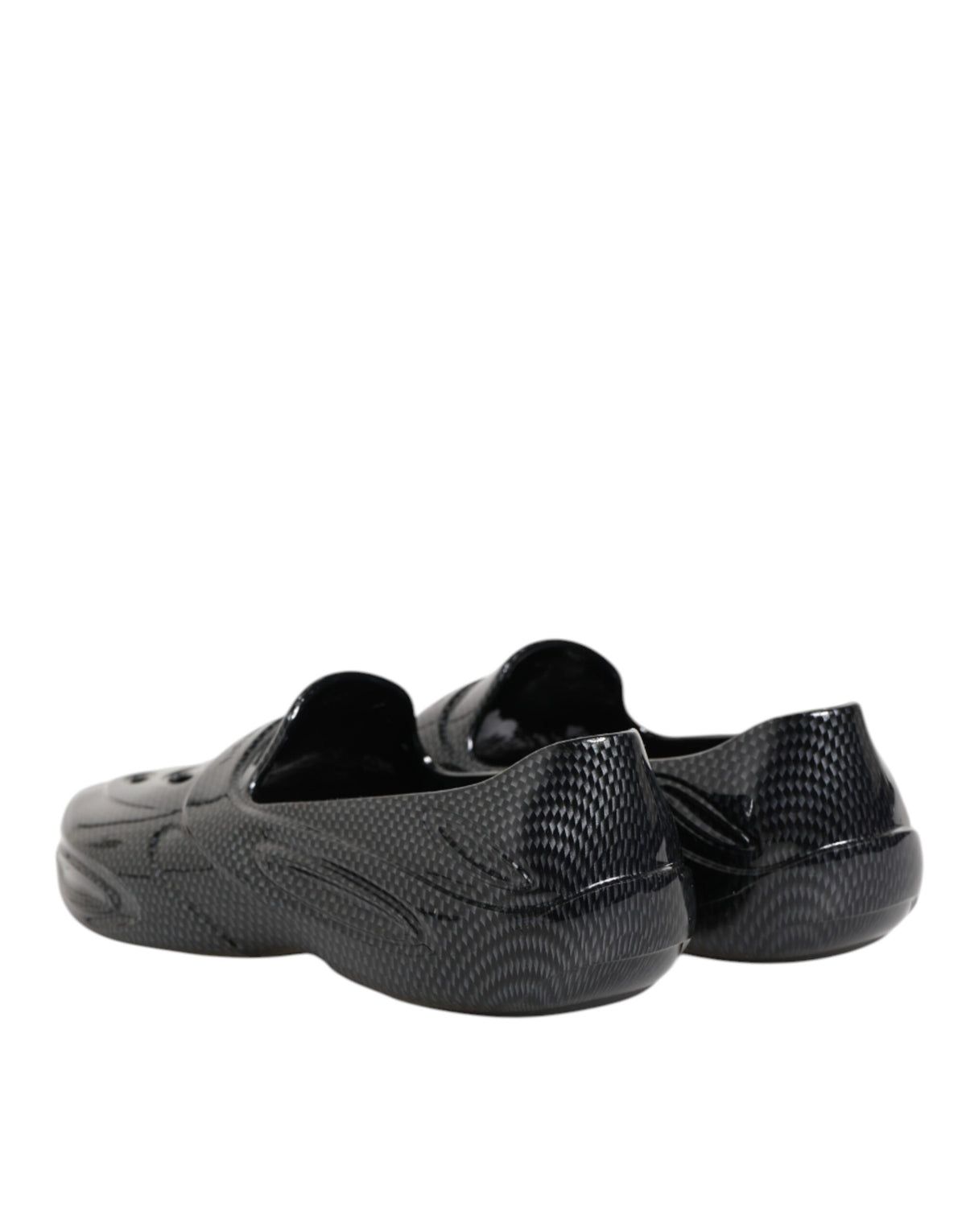 Dolce & Gabbana Black Rubber Low Top Sneakers - Élégance et Confort