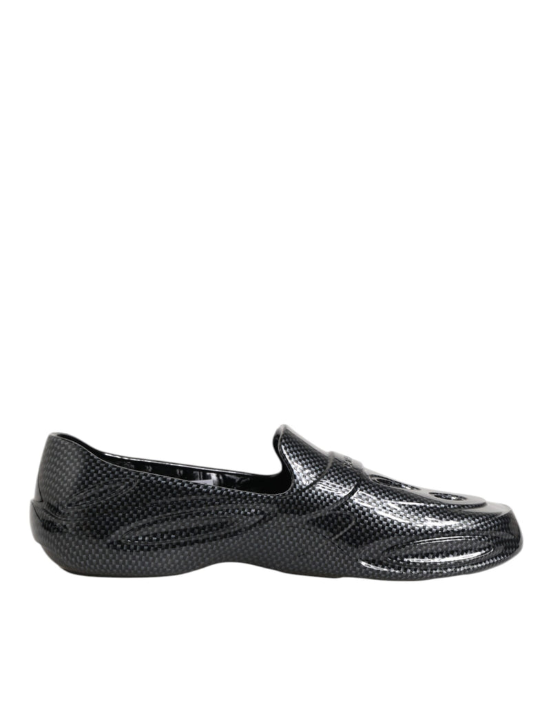 Dolce & Gabbana Black Rubber Low Top Sneakers - Élégance et Confort