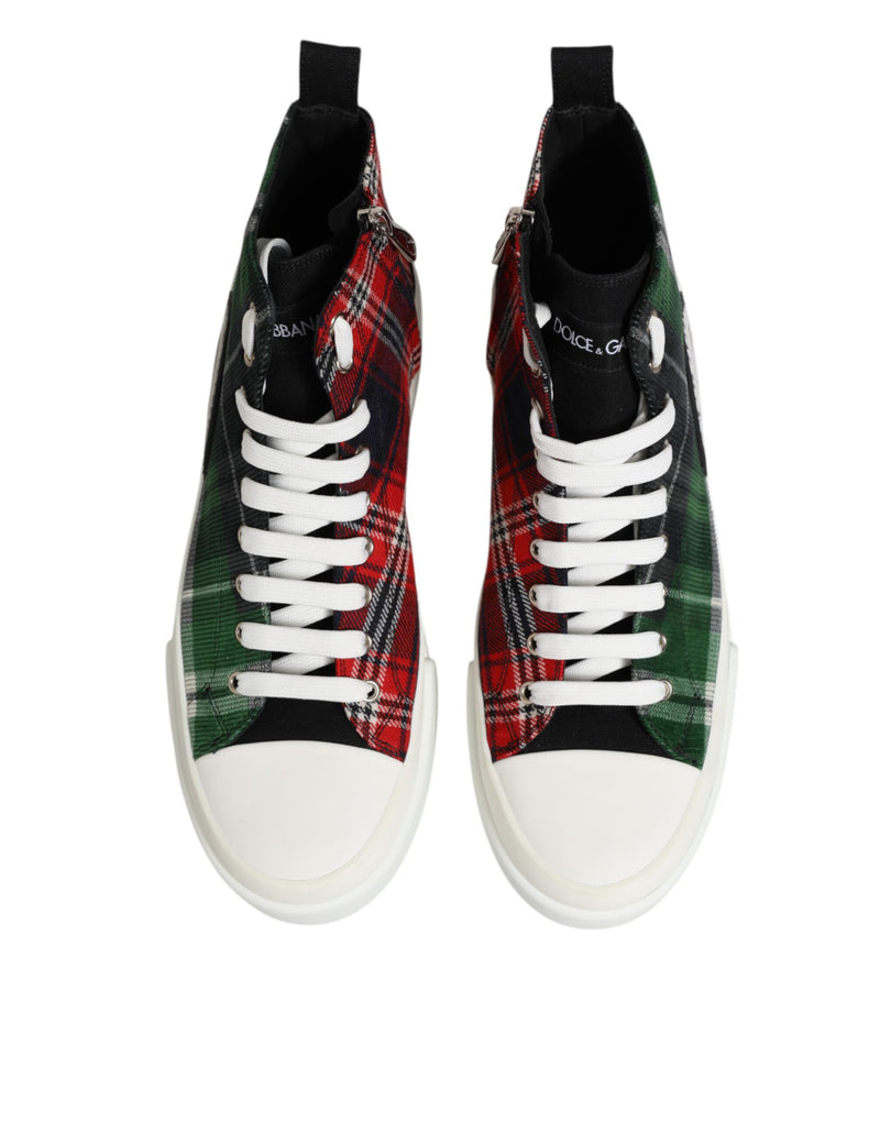 Dolce & Gabbana Multicolor High Top Sneakers for Men