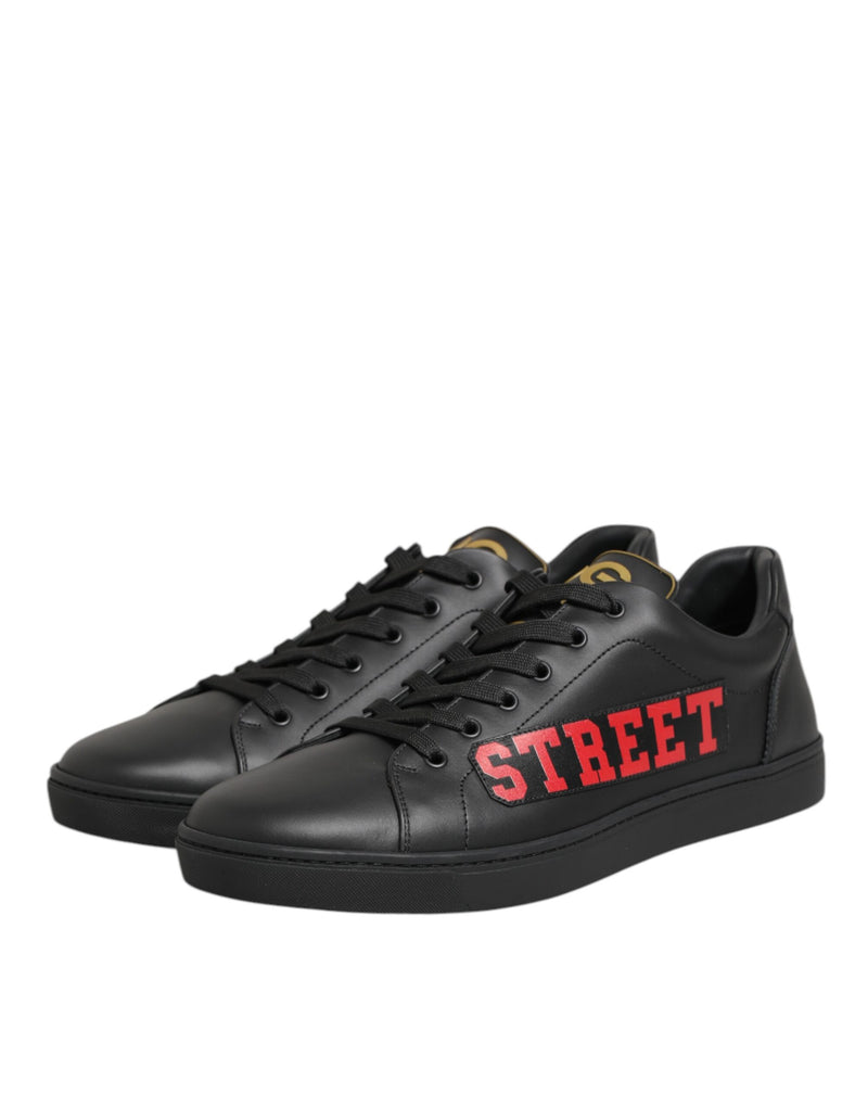Dolce & Gabbana Black Street Life Low Top Sneakers for Men