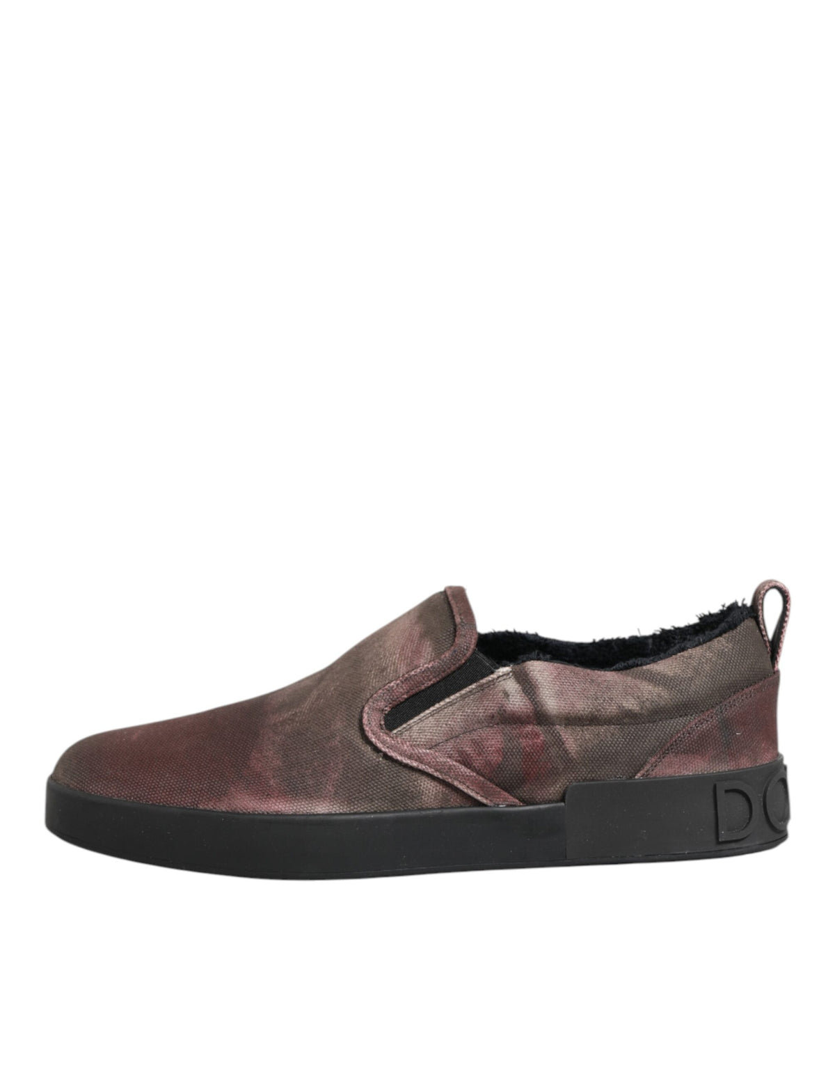 Dolce & Gabbana Multicolor Cotton Low Top Slip On Sneakers for Men