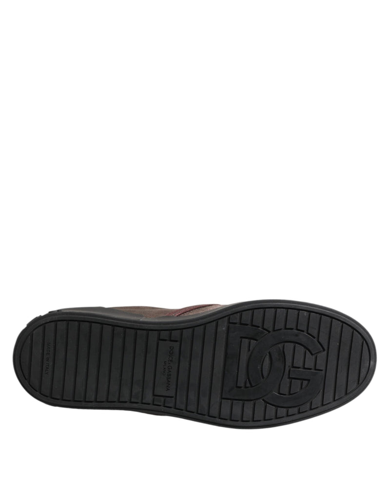 Dolce & Gabbana Multicolor Cotton Low Top Slip On Sneakers for Men