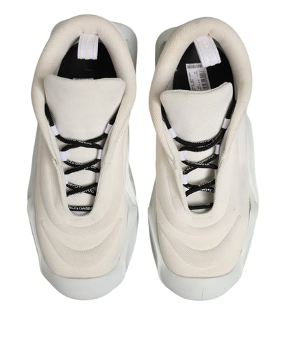 Sneakers basses Wave à lacets blancs pour homme de Dolce &amp; Gabbana