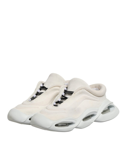 Sneakers basses Wave à lacets blancs pour homme de Dolce &amp; Gabbana