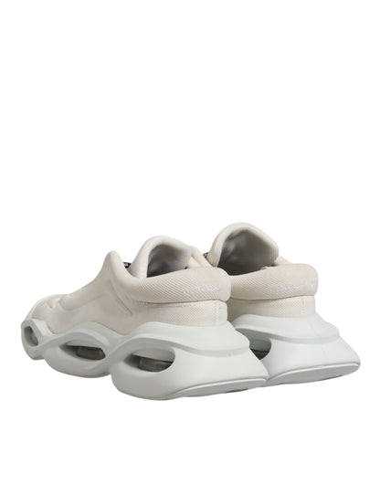 Sneakers basses Wave à lacets blancs pour homme de Dolce &amp; Gabbana