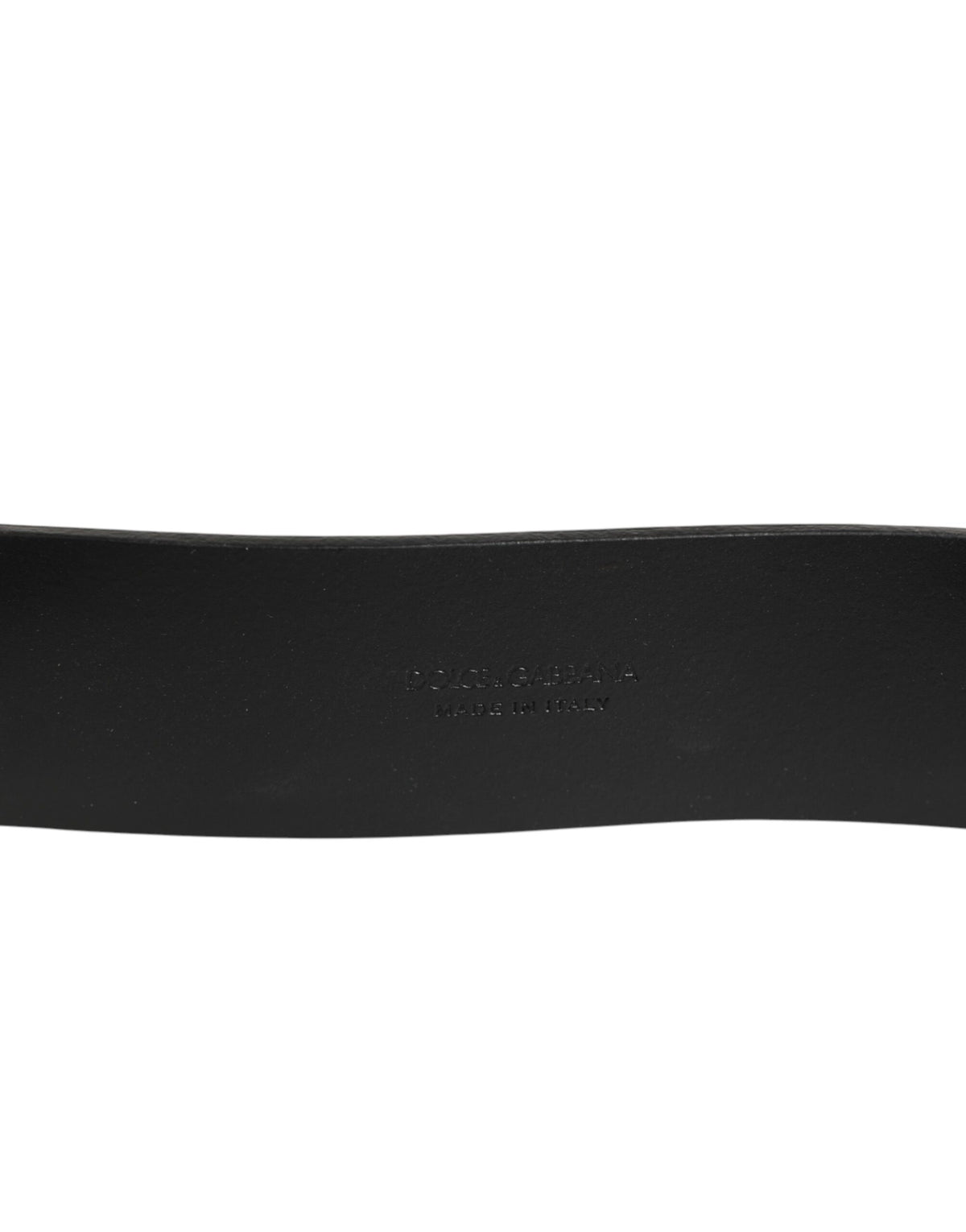 Ceinture Dolce & Gabbana marron pour homme avec boucle logo en métal doré classique