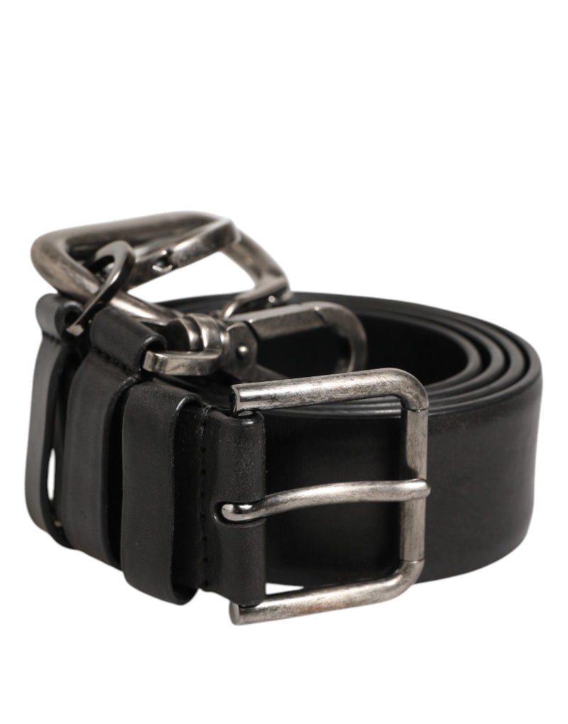 Boucle de ceinture avec mousqueton porte-clés noir Dolce &amp; Gabbana