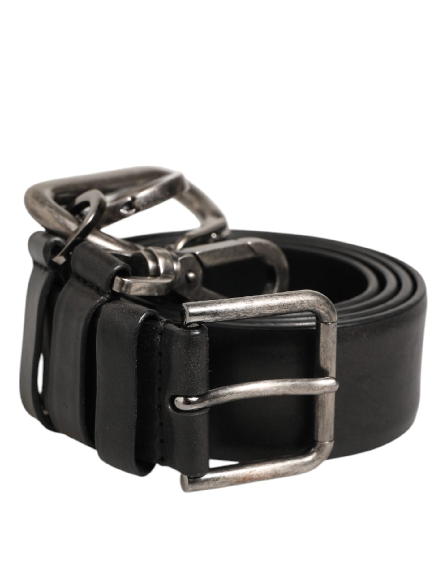 Boucle de ceinture avec mousqueton porte-clés noir Dolce &amp; Gabbana