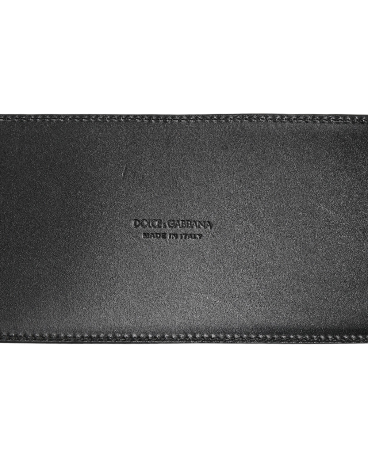 Ceinture Dolce &amp; Gabbana en cuir noir à 4 sangles et boucles métalliques multiples