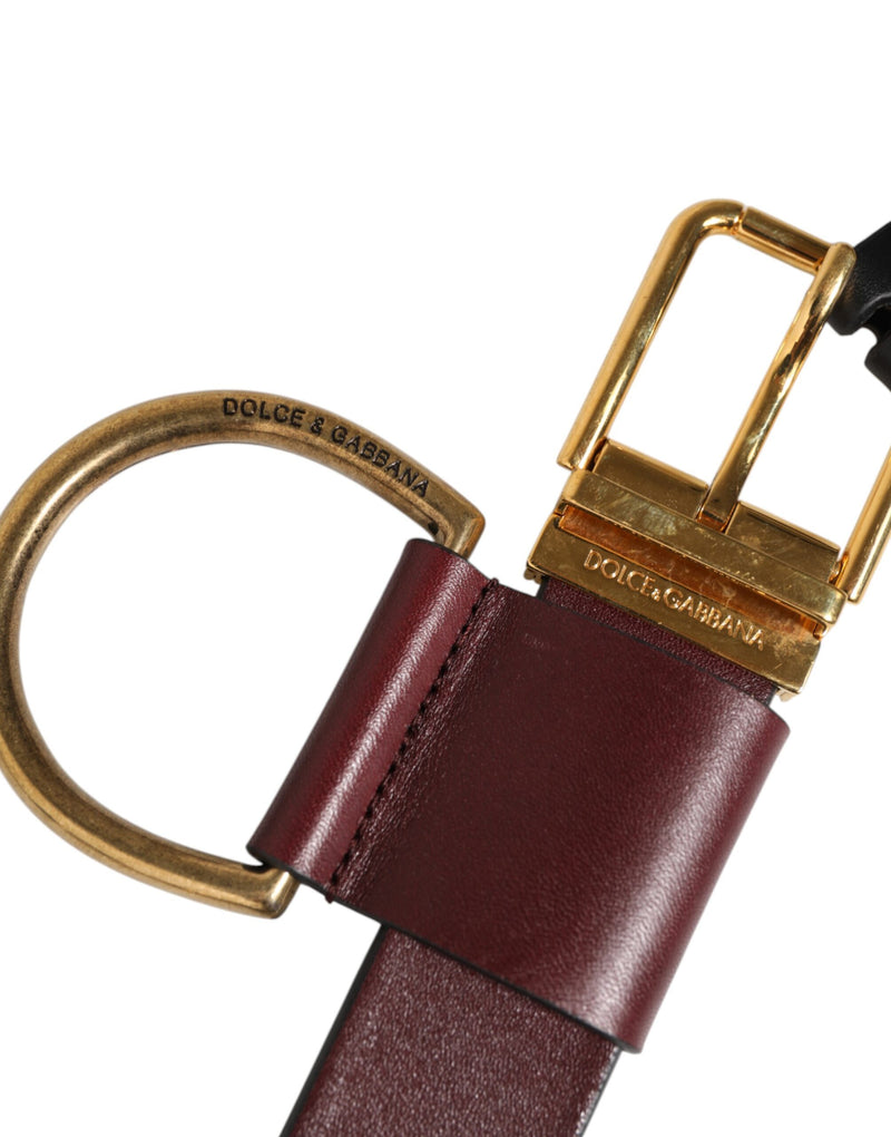 Dolce &amp; Gabbana Porte-clés marron avec boucle de ceinture