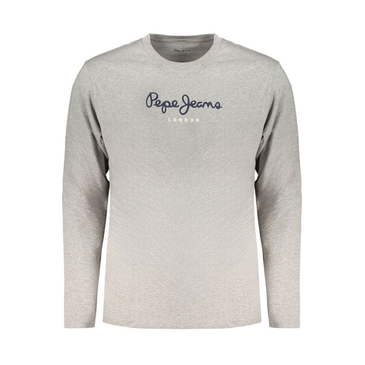 Pepe Jeans Gray Cotton T-Shirt - Sustainable Style