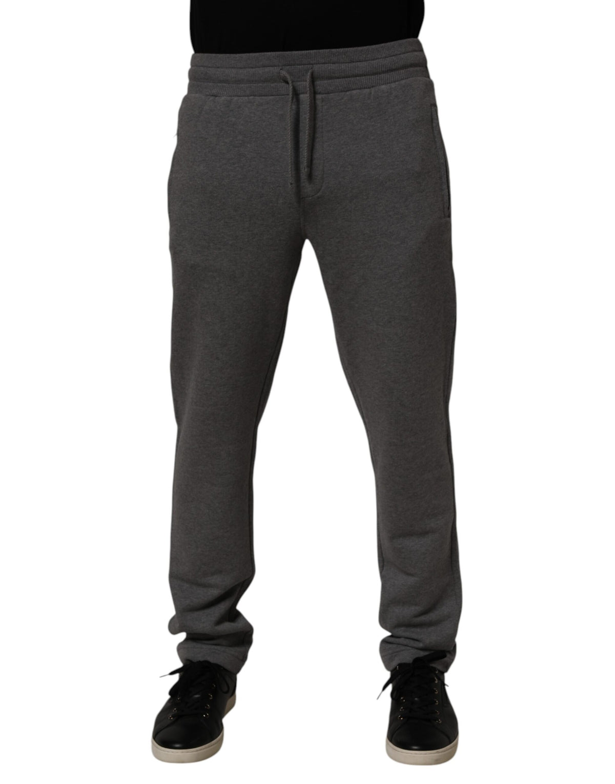 Pantalon de jogging en coton gris Dolce &amp; Gabbana