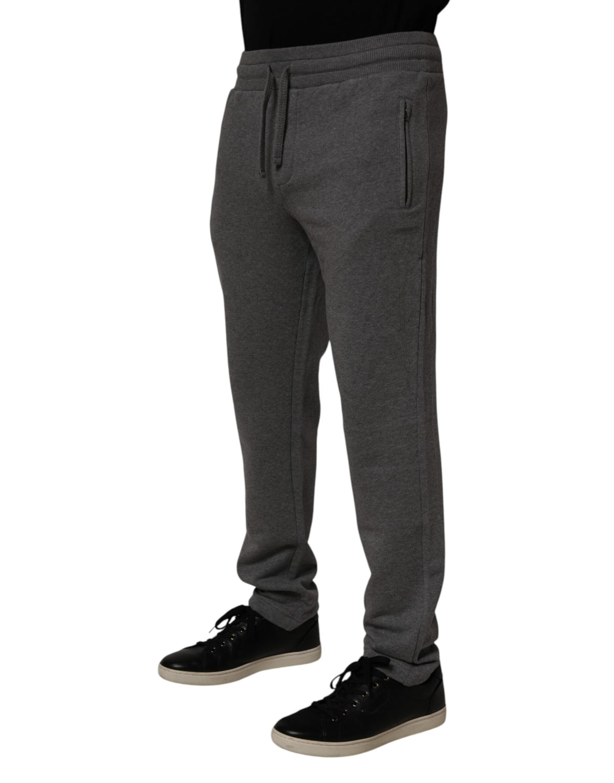 Pantalon de jogging en coton gris Dolce &amp; Gabbana