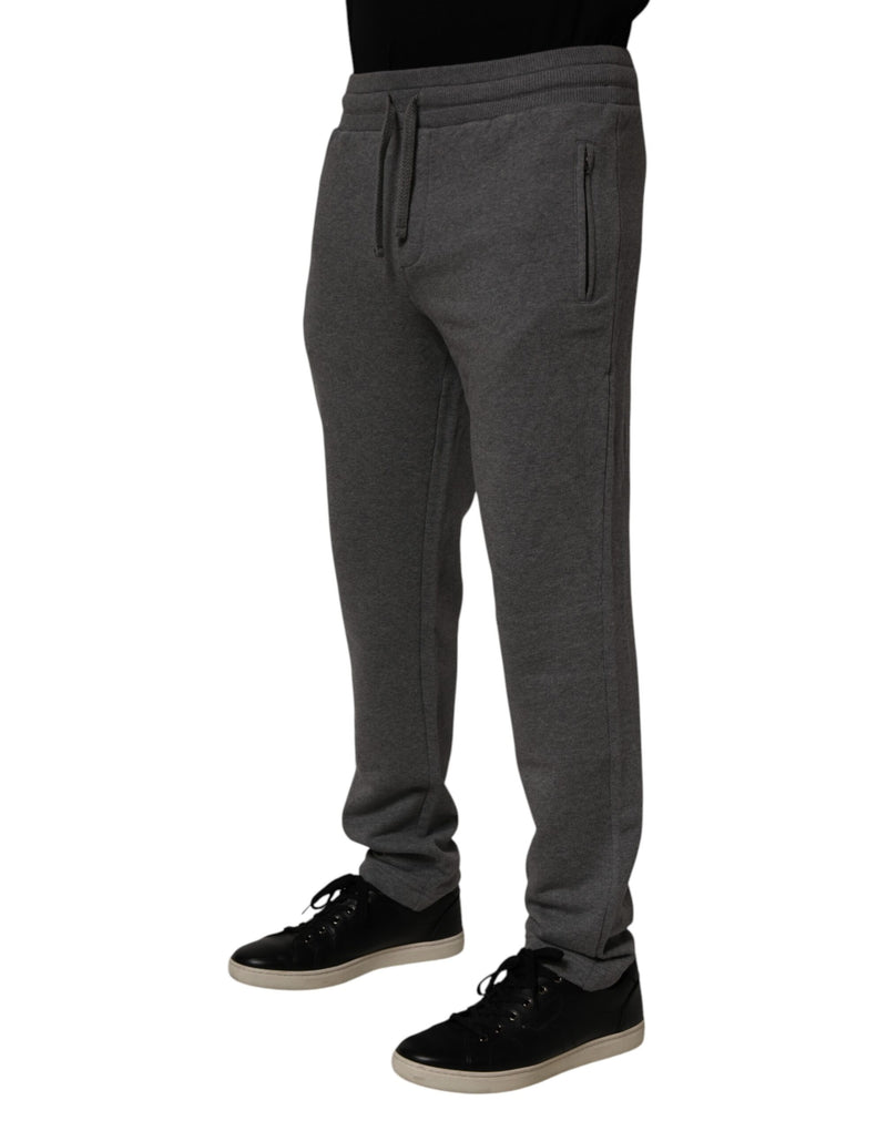 Dolce &amp; Gabbana grijze joggingbroek van katoen
