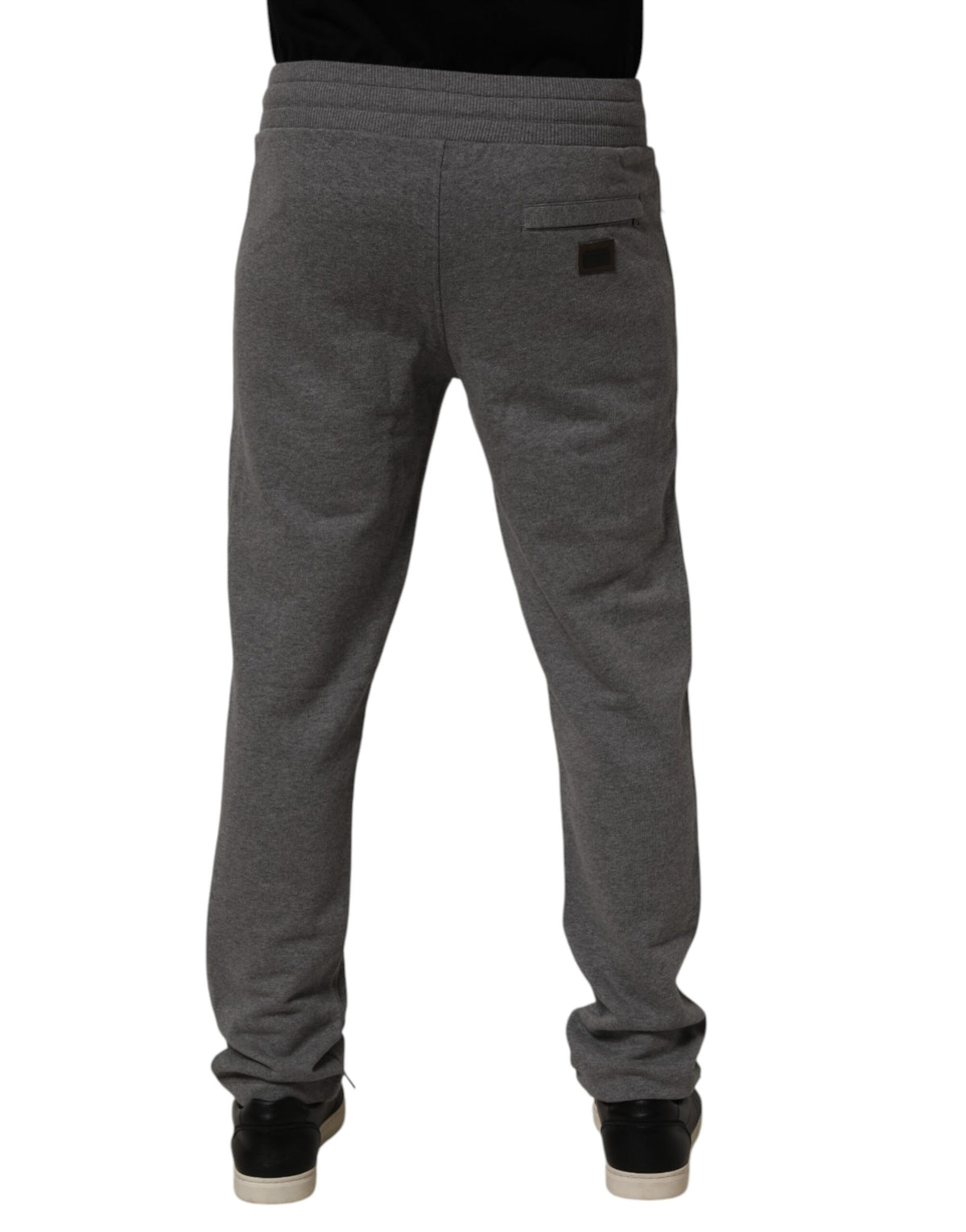 Pantalon de jogging en coton gris Dolce &amp; Gabbana