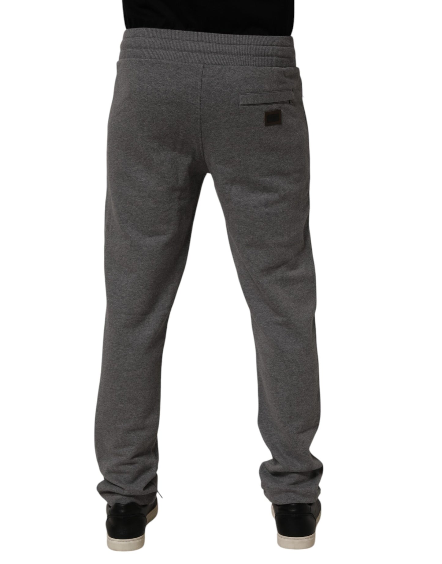 Pantalon de jogging en coton gris Dolce &amp; Gabbana