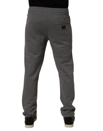 Pantalon de jogging en coton gris Dolce &amp; Gabbana
