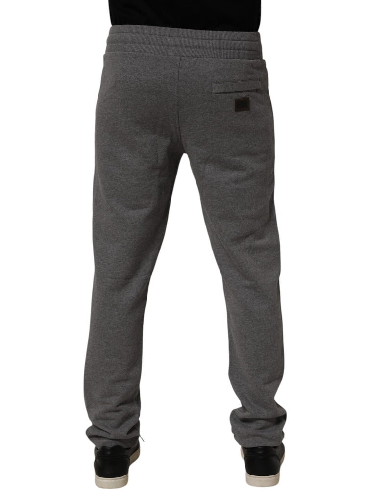 Dolce &amp; Gabbana grijze joggingbroek van katoen