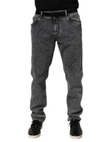 Jean en jean slim fit en coton gris de Dolce &amp; Gabbana