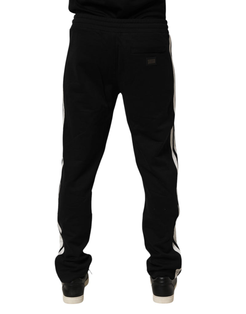 Dolce &amp; Gabbana Zwarte Katoenen Joggingbroek Sweatpants Broek