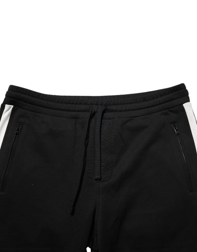 Dolce &amp; Gabbana Zwarte Katoenen Joggingbroek Sweatpants Broek