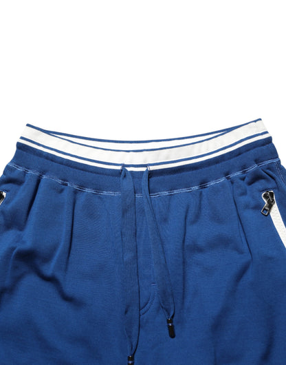 Shorts de survêtement bermuda Dolce & Gabbana en coton mélangé bleu