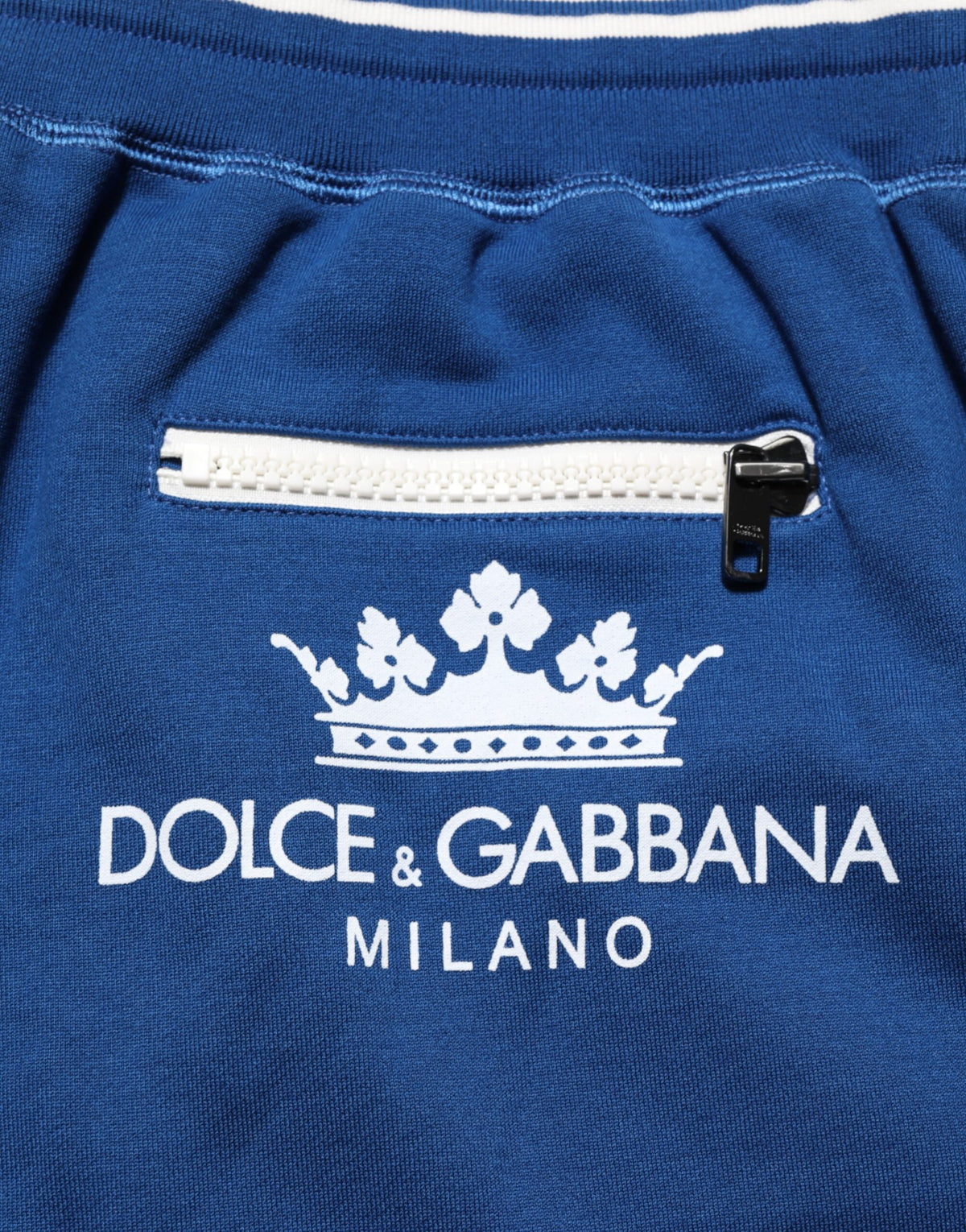 Shorts de survêtement bermuda Dolce & Gabbana en coton mélangé bleu