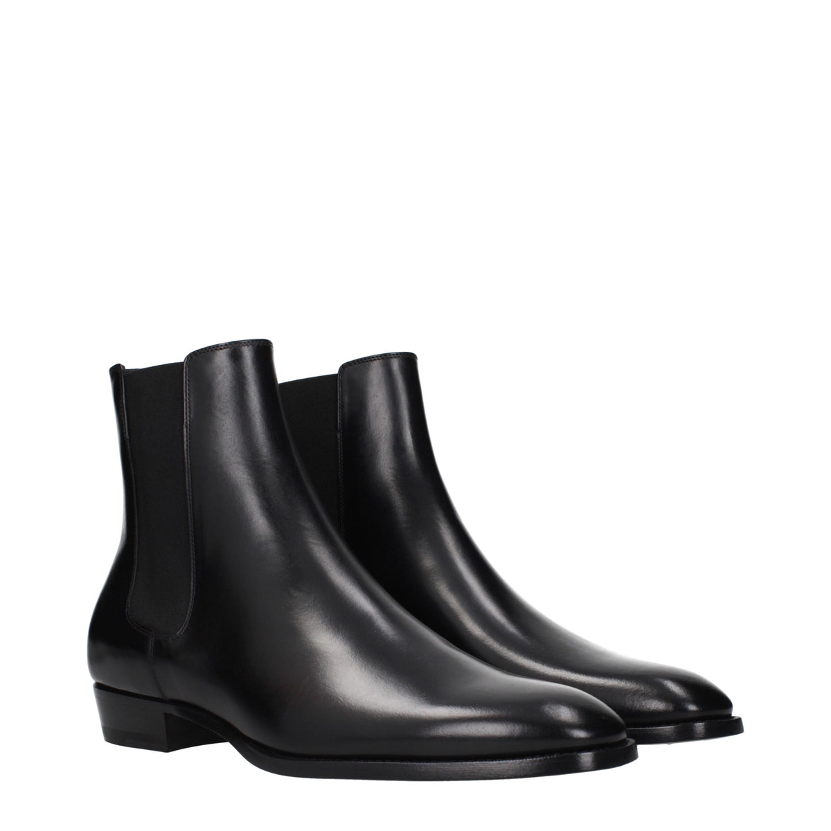 Celine Black Leather Ankle Boots - Elegant & Comfortable Footwear