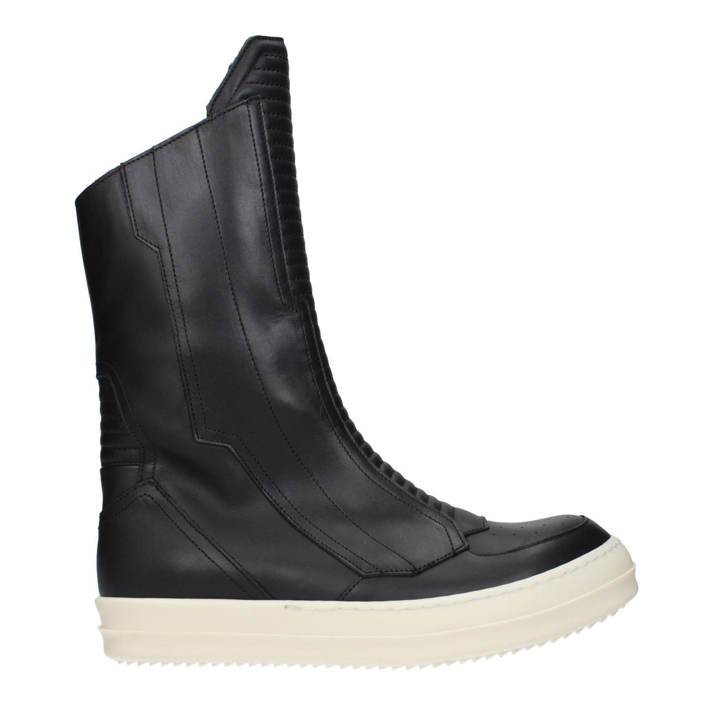 Bottes de cheville en cuir noir de Rick Owens