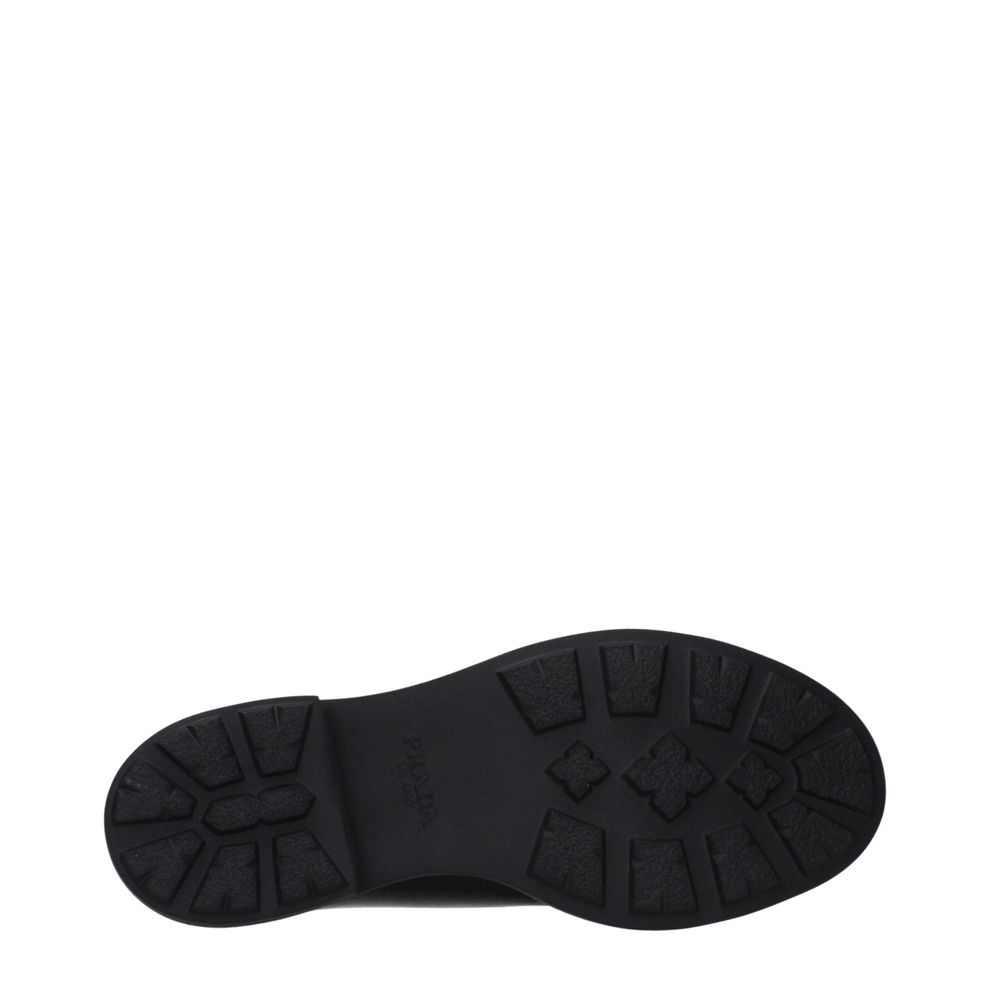 Prada, souliers Oxford et mocassins en cuir noir